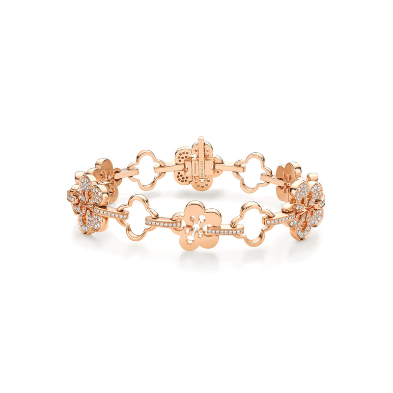 Blossom Classic Rose Gold Diamond Bracelet