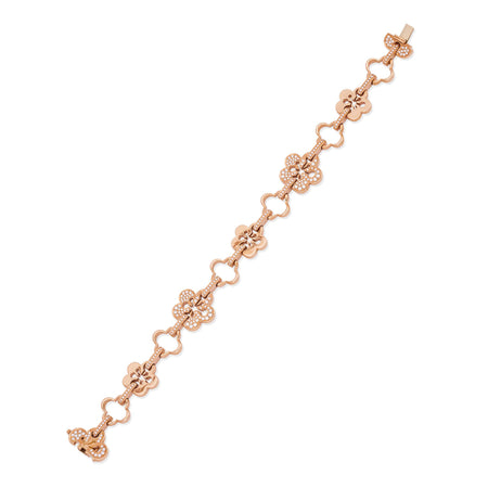 Blossom Classic Rose Gold Diamond Bracelet