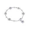 Blossom Diamond Charm White Gold Bracelet