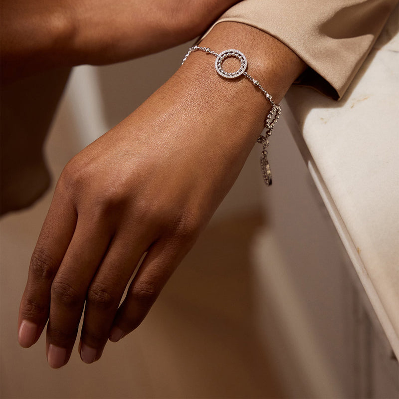 Circus White Gold Diamond Bracelet