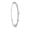 Waterfall Platinum Diamond Bangle