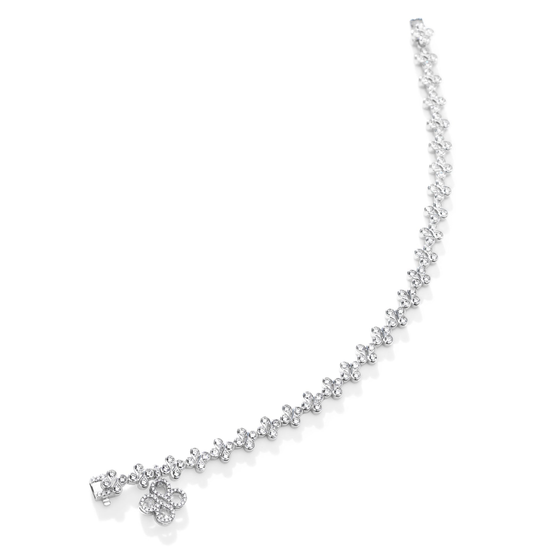 Be Boodles White Gold Diamond Bracelet