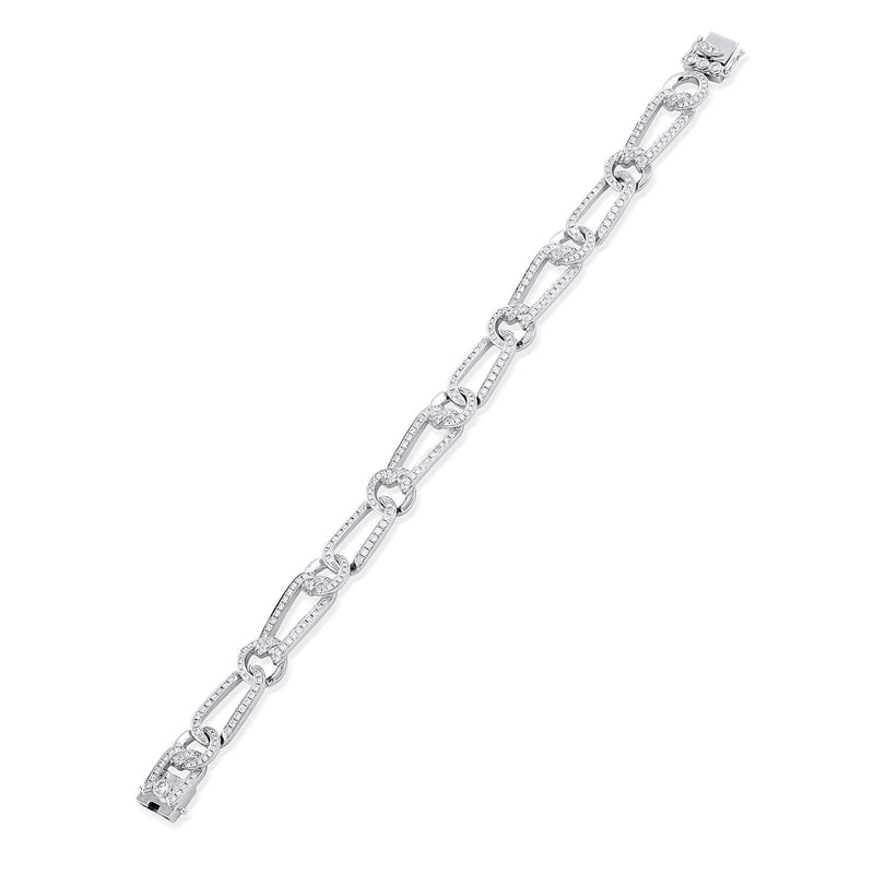 The Knot White Gold Diamond Bracelet