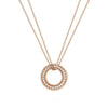 Roulette Medium Rose Gold Diamond Pendant