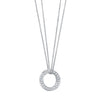 Roulette Large White Gold Diamond Pendant