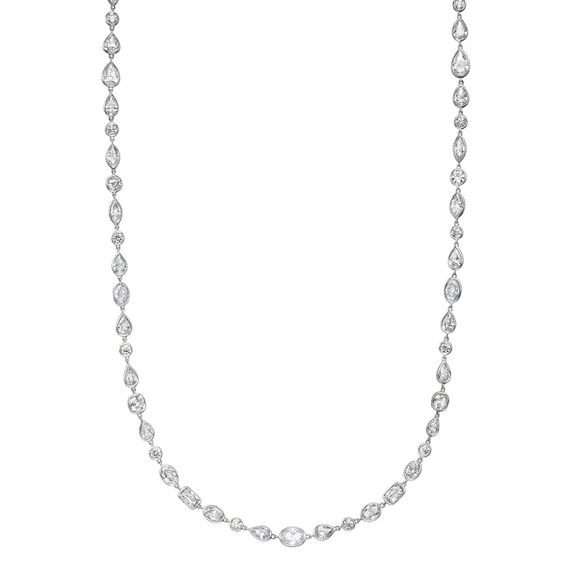 Lili Long Diamond Necklace With Detatchable Bracelet