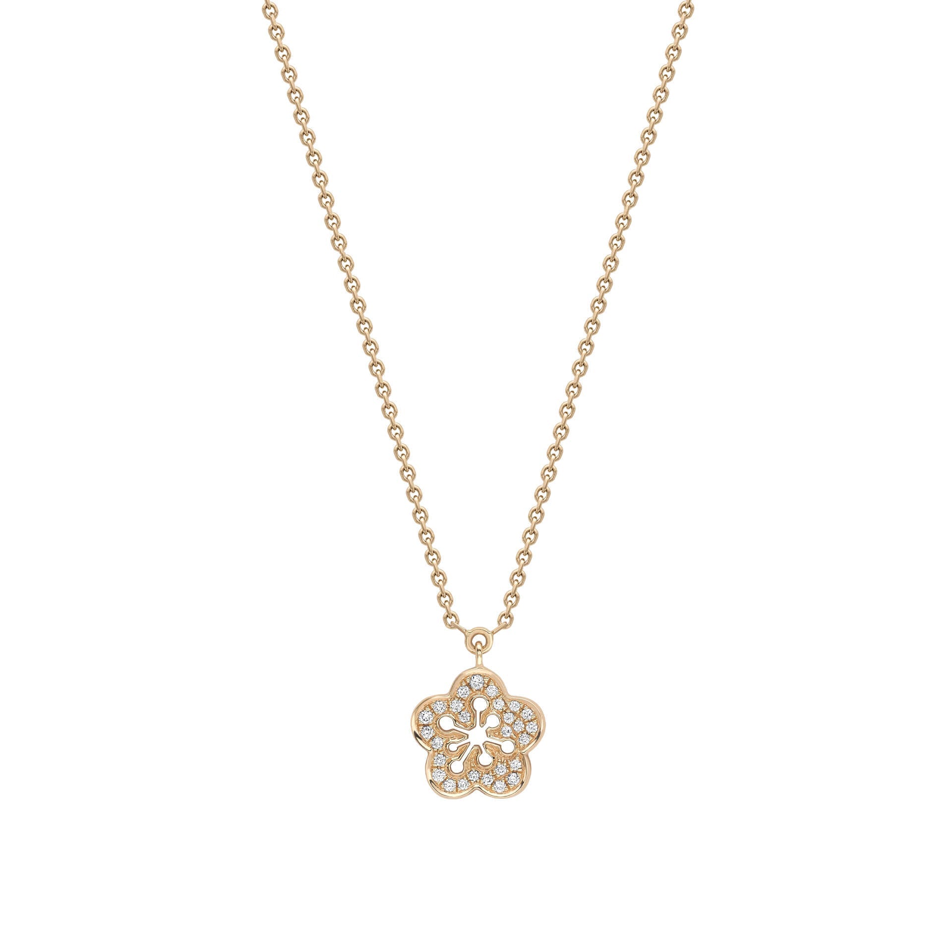 Blossom Mini Rose Gold Diamond Pendant