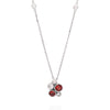 Raindance Platinum Ruby Cluster Pendant