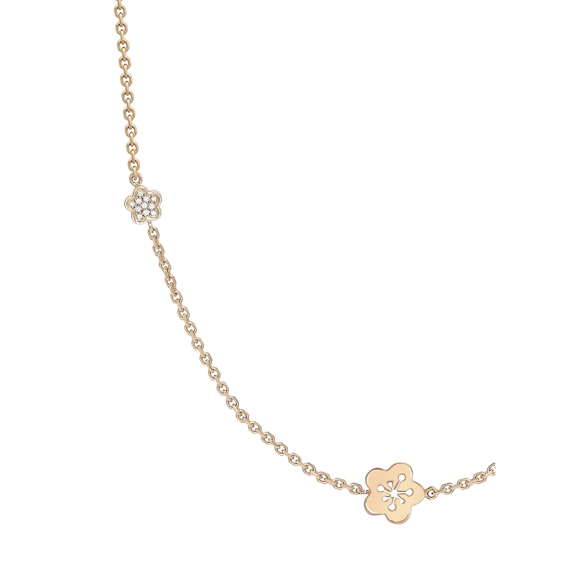 Blossom Long Rose Gold Necklace