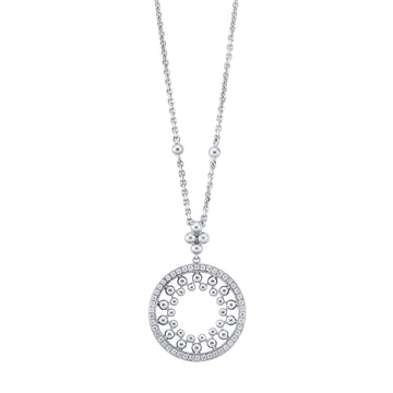 Circus White Gold Bead Pendant