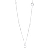 Roulette Long Mini White Gold Necklace
