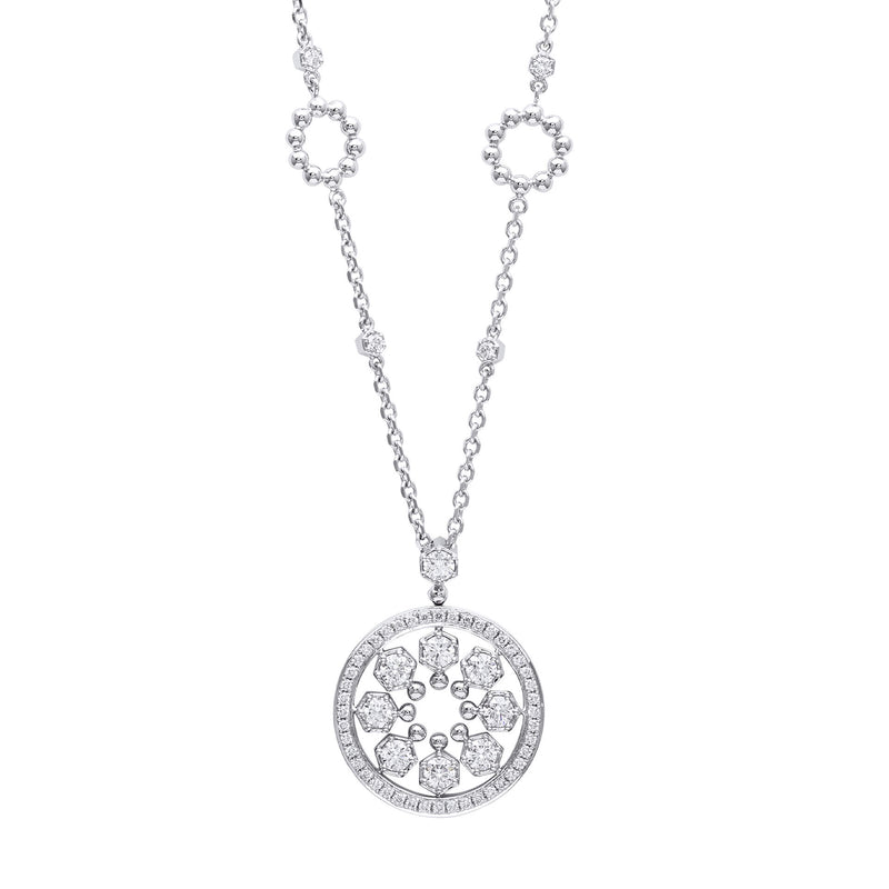 Circus Classic White Gold Diamond Pendant