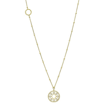 Circus Long Yellow Gold Diamond Necklace