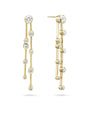 Raindance Long Yellow Gold Diamond Earrings