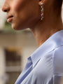 Raindance Long Platinum Diamond Earrings | Boodles