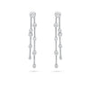 Raindance Long Platinum Diamond Earrings