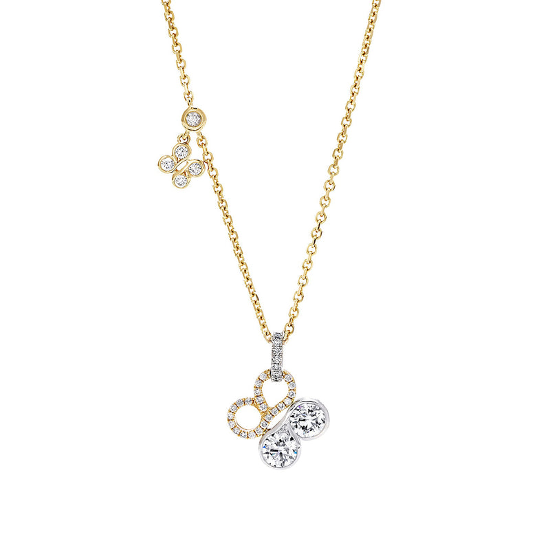 Be Boodles Yellow Gold Diamond Pendant