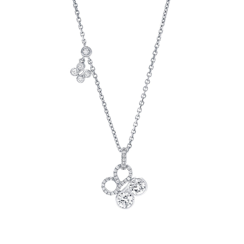 Be Boodles White Gold Diamond Pendant