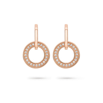 Roulette Classic Rose Gold Diamond Earrings