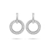 Roulette Large White Gold Diamond Earrings