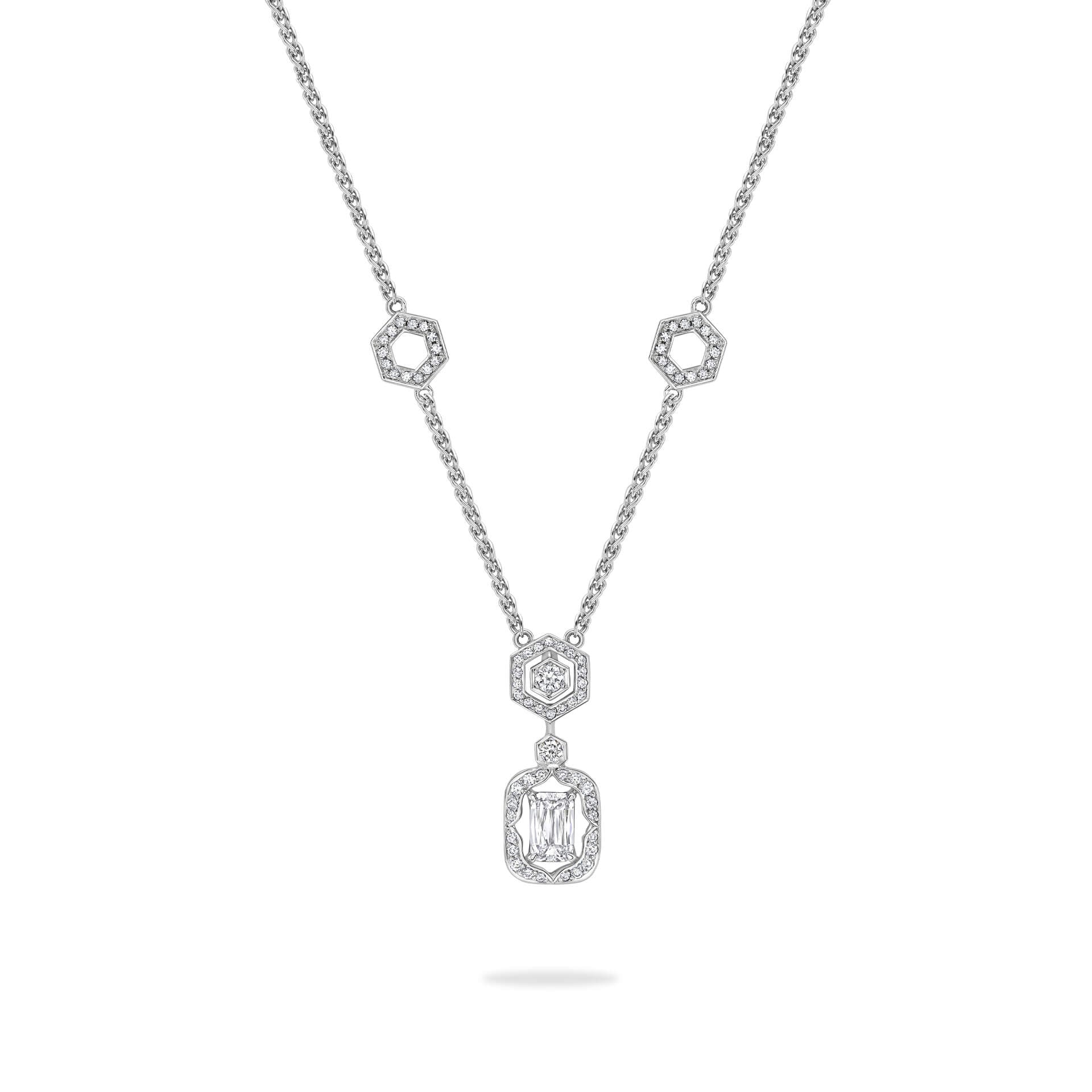 Mosaic Ashoka Platinum Diamond Pendant