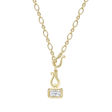 Florentine Ashoka Yellow Gold Diamond Pendant