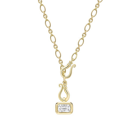 Florentine Ashoka Yellow Gold Diamond Pendant