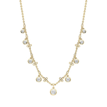 Beach Yellow Gold Diamond Necklace