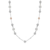 Secret Garden Long Platinum Pink Diamond Necklace