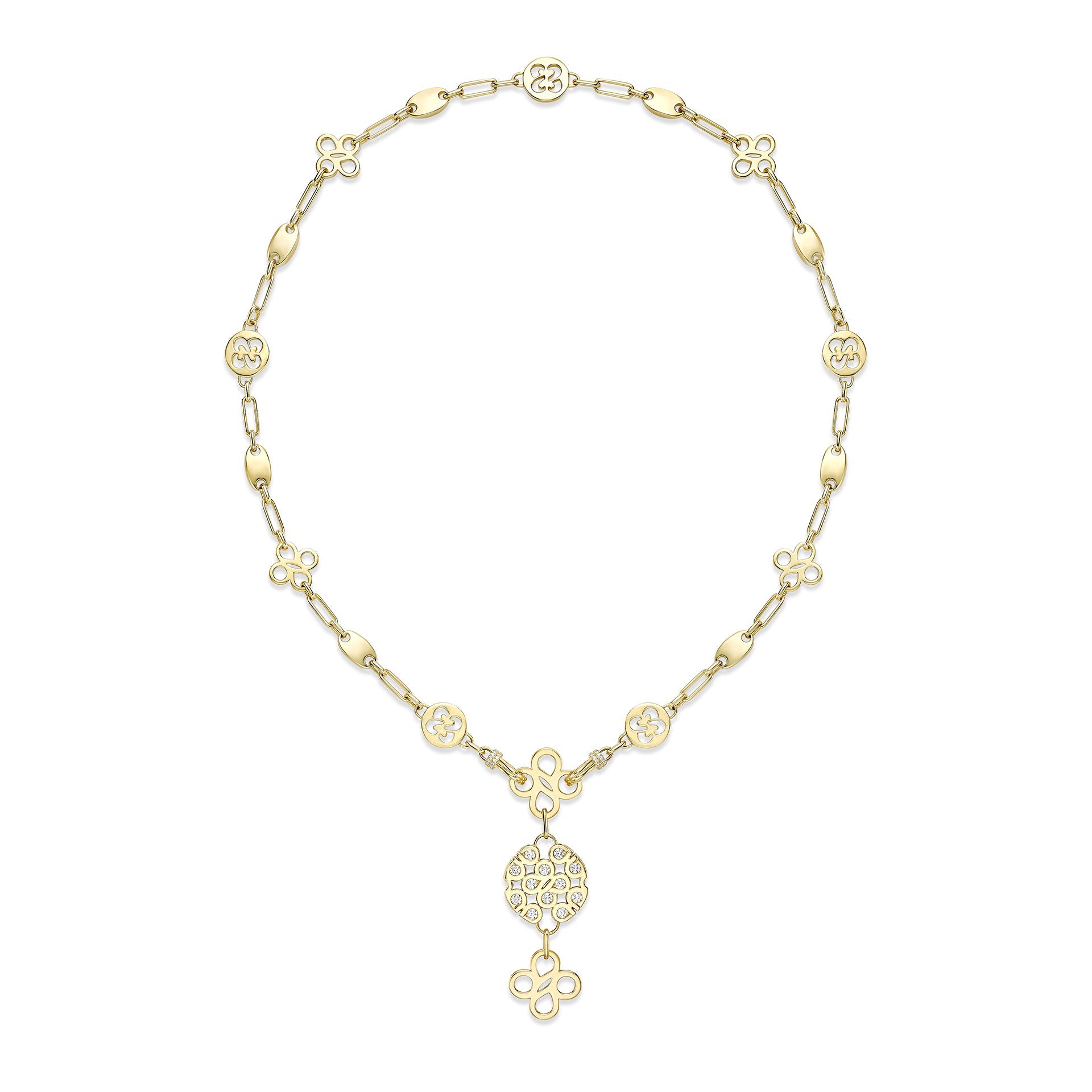 Be Boodles Bold Yellow Gold Diamond Necklace