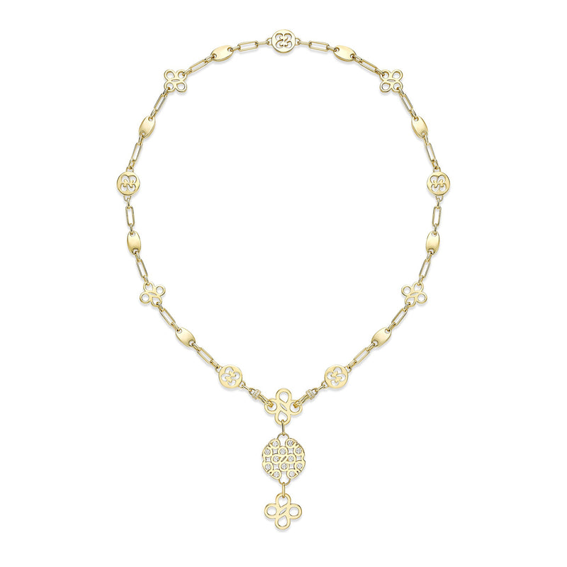 Be Boodles Bold Yellow Gold Diamond Necklace