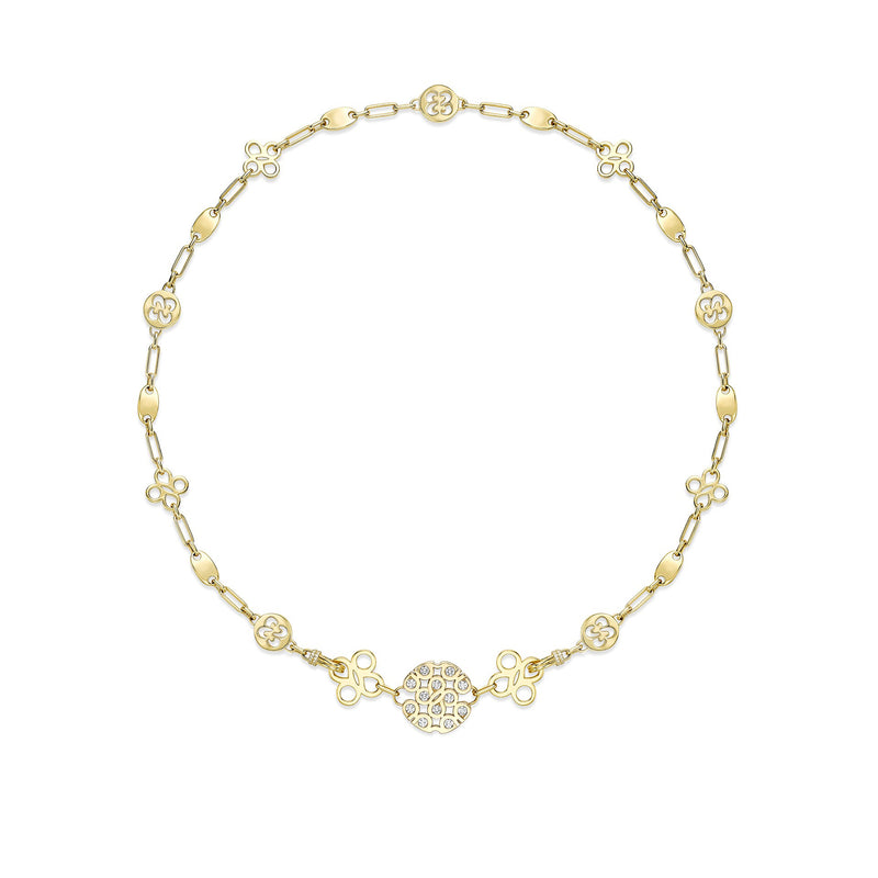Be Boodles Bold Yellow Gold Diamond Necklace