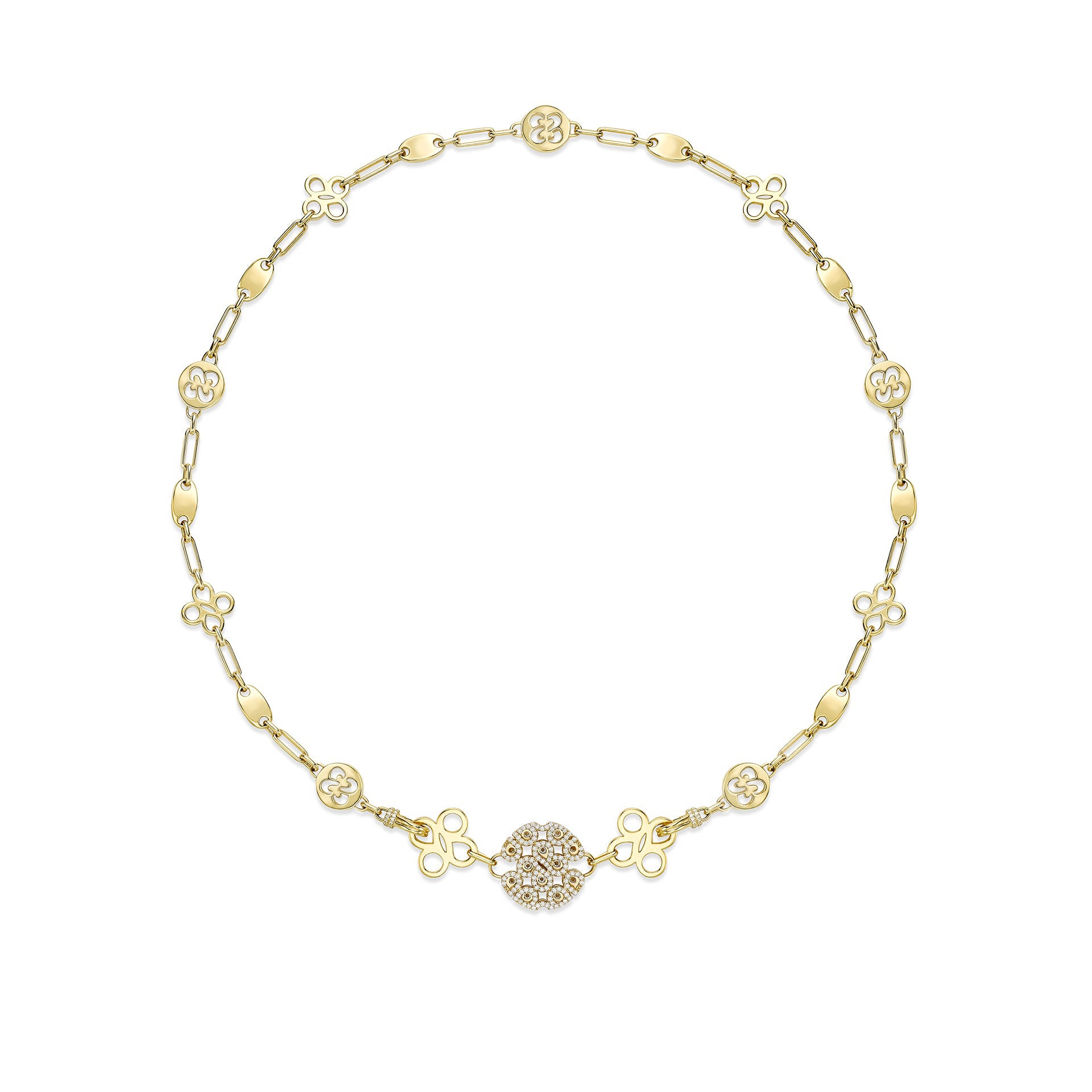 Be Boodles Bold Yellow Gold Diamond Necklace