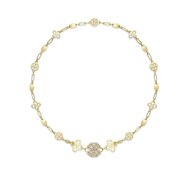 Be Boodles Bold Yellow Gold Diamond Necklace