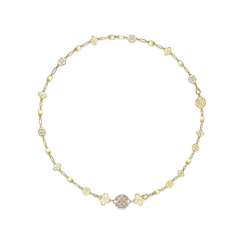 Be Boodles Bold Yellow Gold Diamond Necklace
