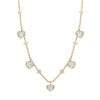 Beach Heart Diamond Yellow Gold Necklace