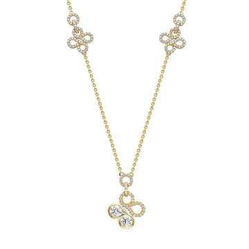Be Boodles Large Yellow Gold Diamond Pendant