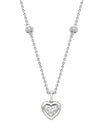 Classic Heart Platinum Diamond Pendant