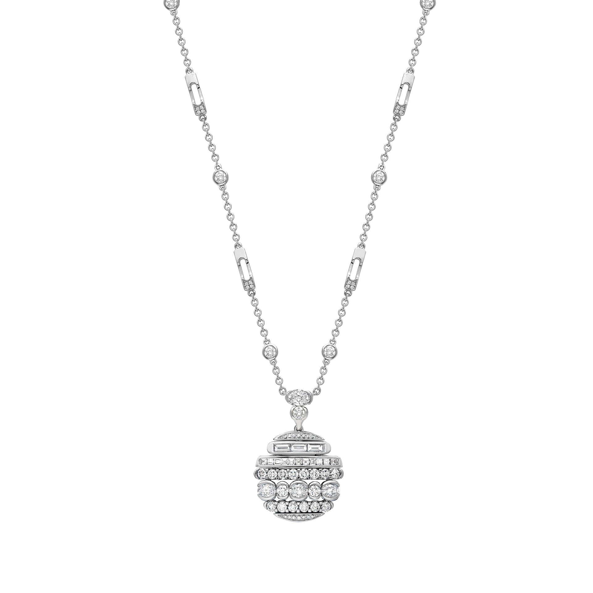 The National Gallery Play of Light Platinum Pendant