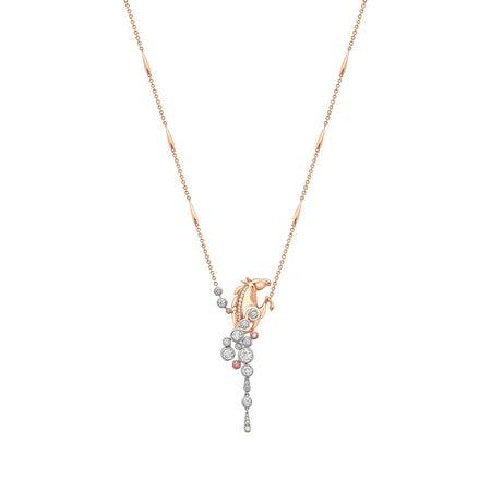 Lucky 'Gold Cup 100' Platinum Pink Diamond Horse Pendant