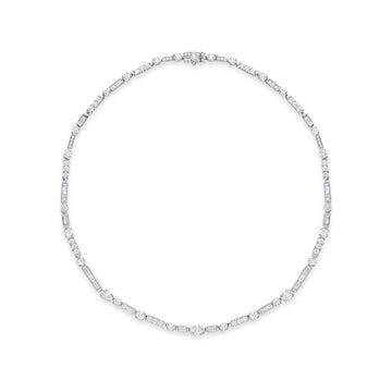 The National Gallery Play of Light Platinum Diamond Necklace