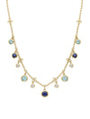 Beach Sapphire and Aquamarine Necklace