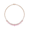 Secret Garden Spinel Diamond Rose Gold Necklace