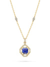 Fifth Avenue Cushion Sapphire Yellow Gold Pendant
