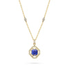 Fifth Avenue Cushion Sapphire Yellow Gold Pendant
