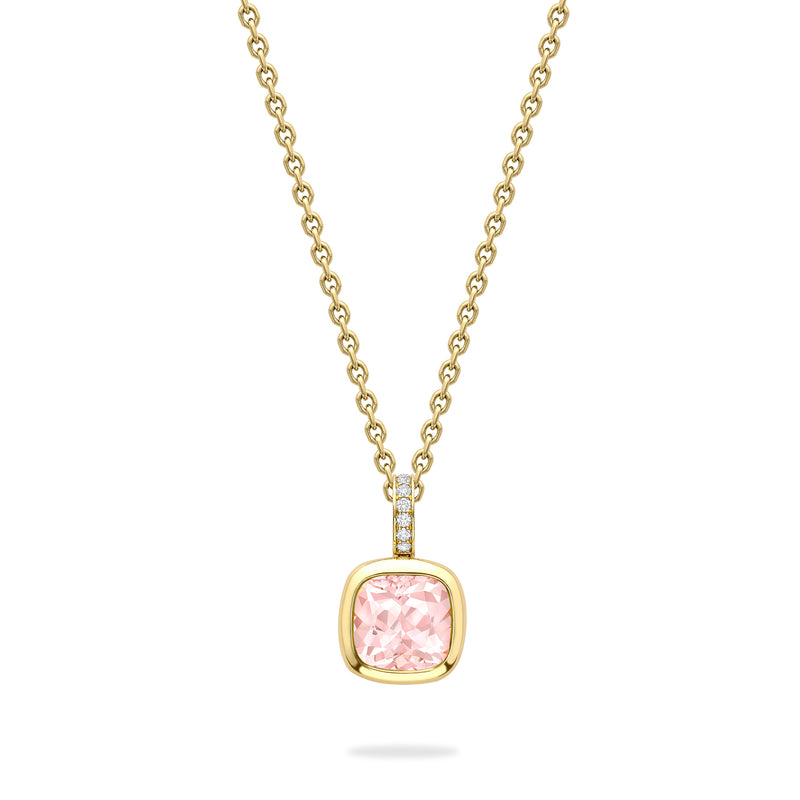 Florentine Dolce Vita Cushion Yellow Gold Pendant