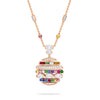 Play of Light Large Round Rose Gold Pendant