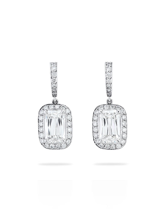 Vintage Ashoka Diamond Drop Earrings