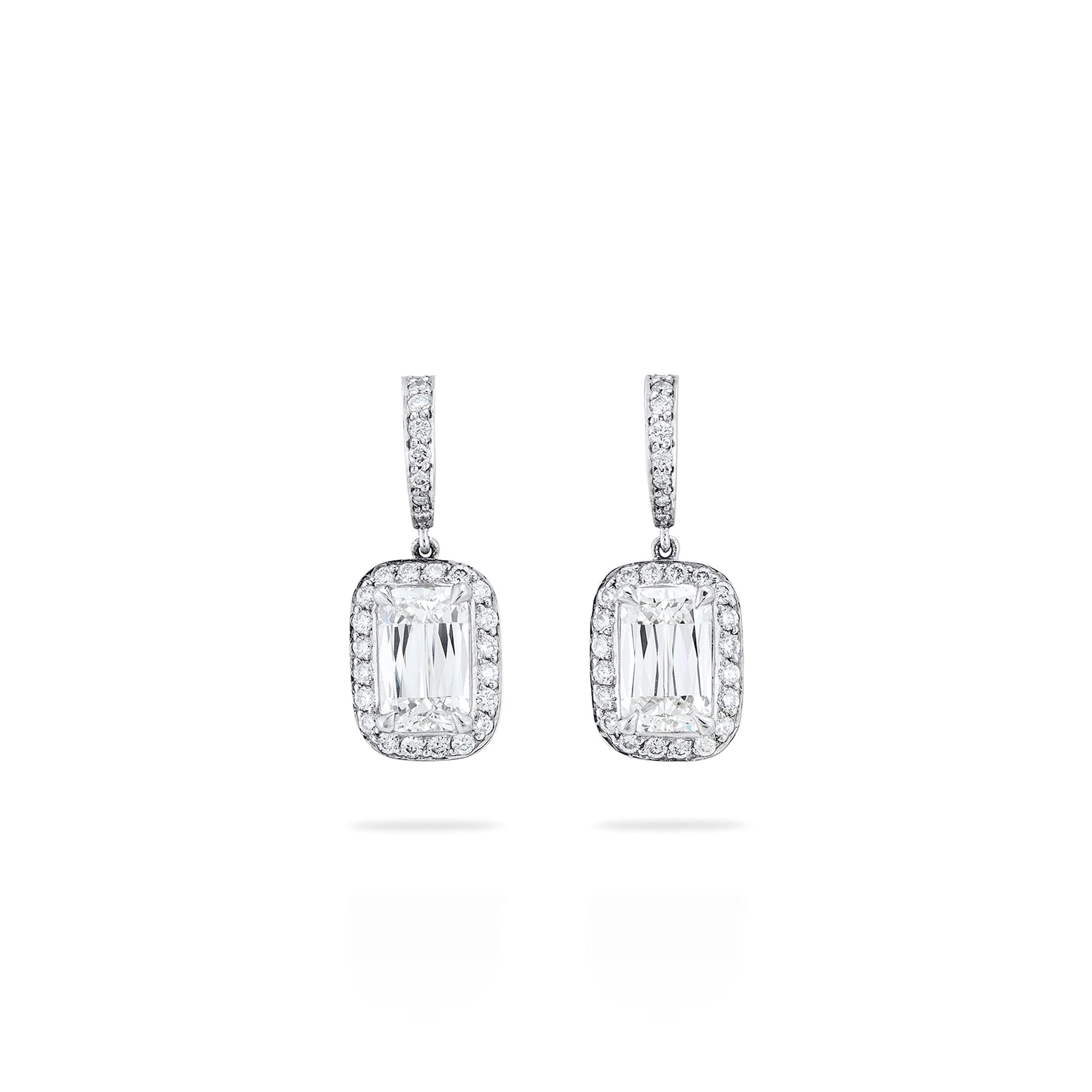 Vintage Ashoka Diamond Drop Earrings