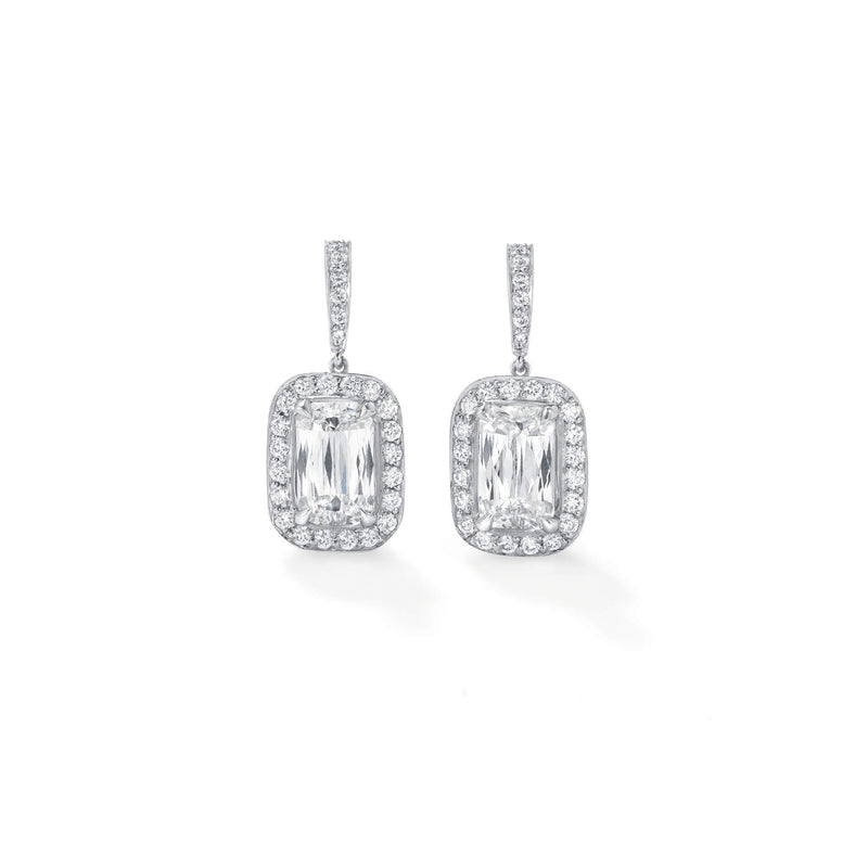 Vintage Ashoka Diamond Drop Earrings